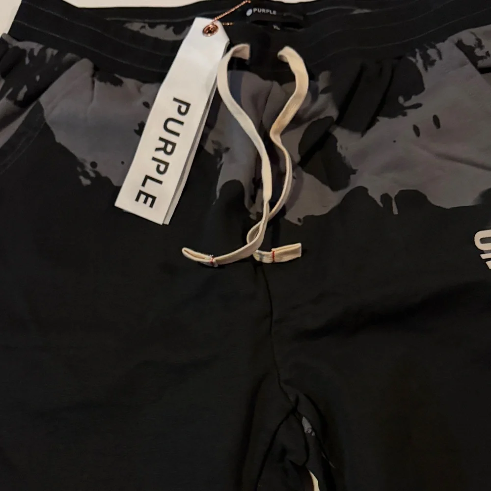 Purple Brand Paine splatter Black and Gray Joggers - Picture 2 of 5